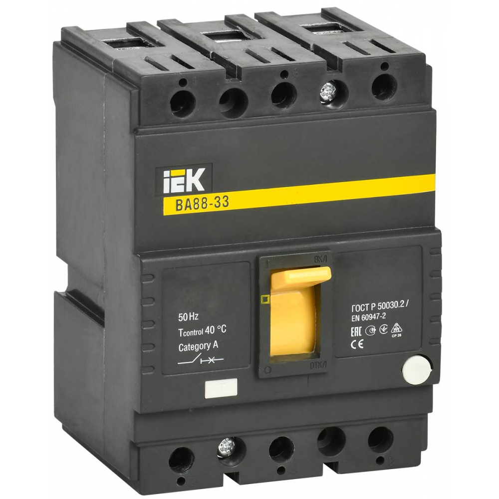 Автоматический выключатель IEK ВА88-33 3Р 125А 35кА SVA20-3-0125