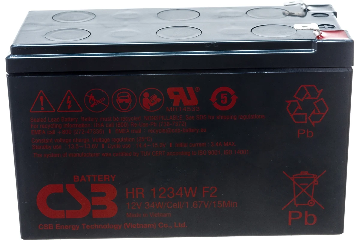 

Аккумулятор для ИБП CSB 9 А/ч 12 В