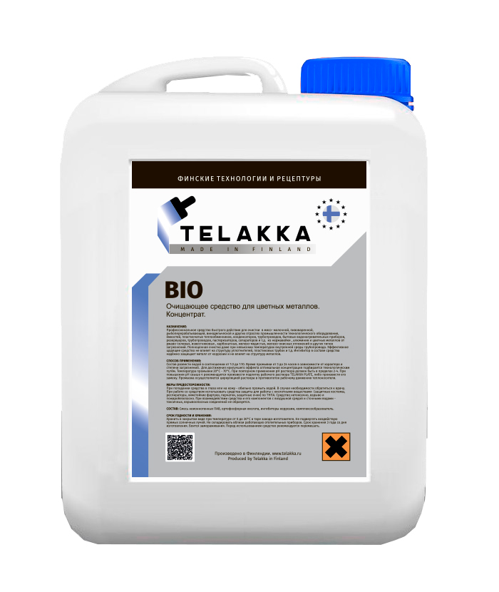 Очиститель теплообменных систем на пищевых производствах Telakka BIO 11кг