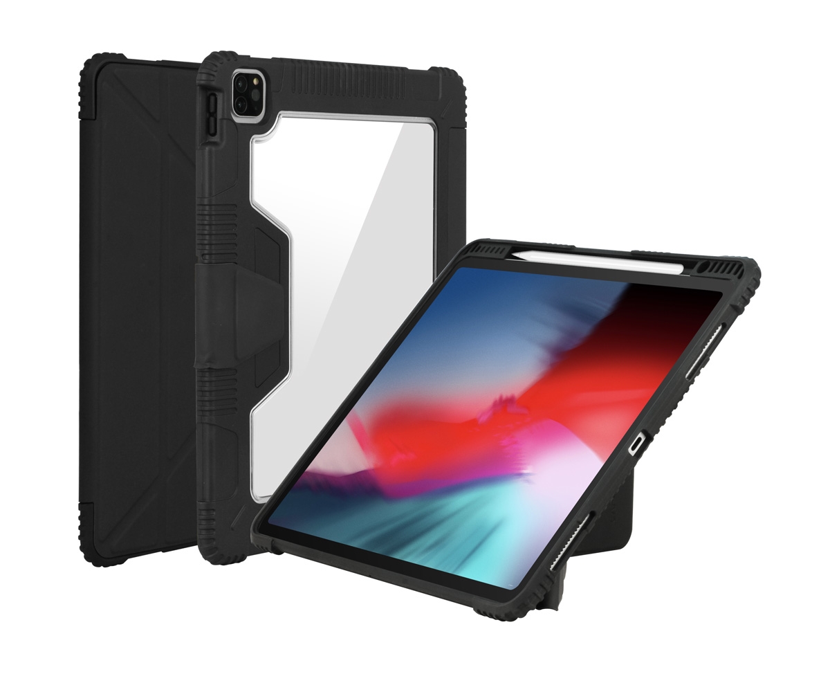 фото Чехол bumper folio flip case для планшета apple ipad air 4 10.9" black capdase