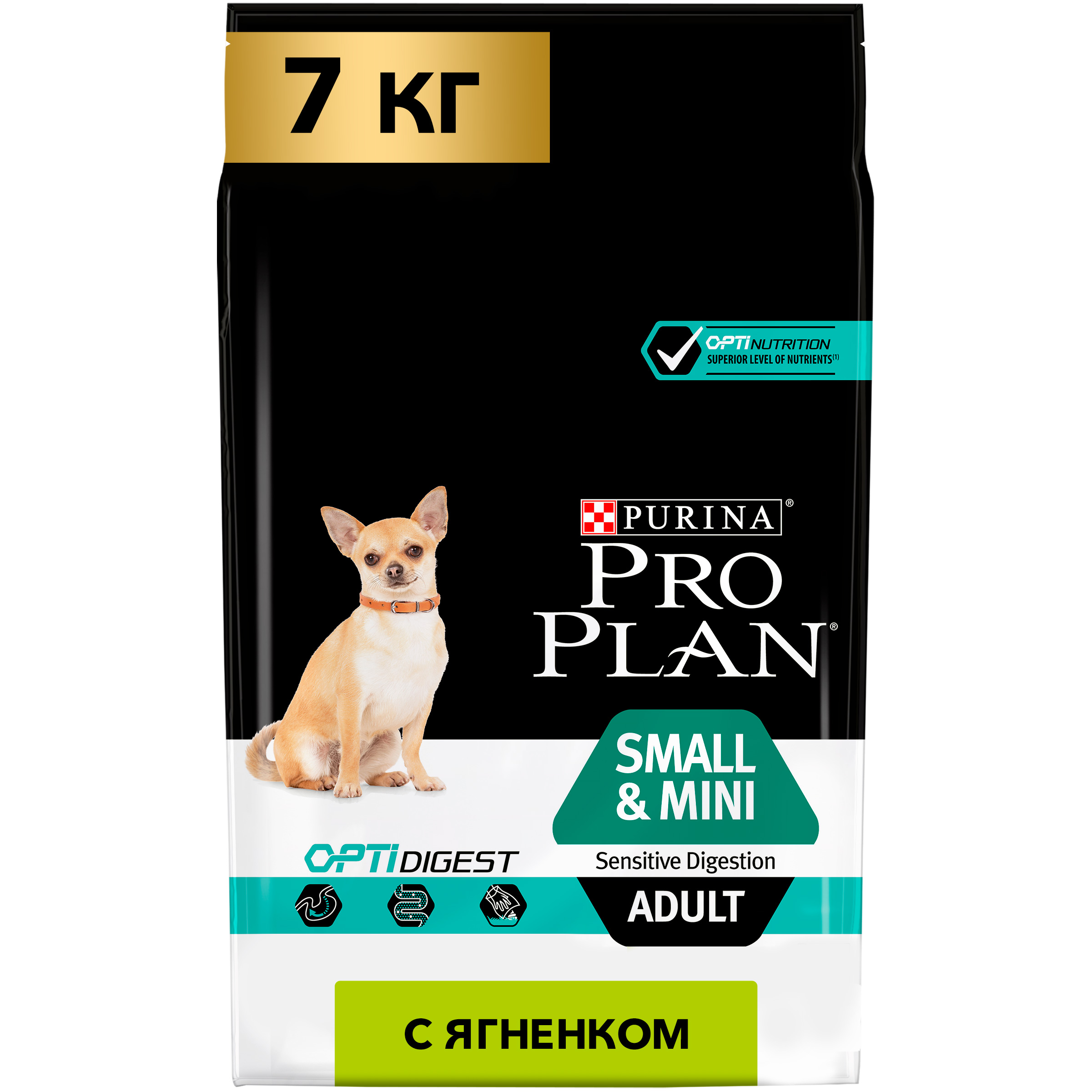 фото Сухой корм для собак pro plan optidigest small&mini adult, для мелких пород, ягненок, 7кг