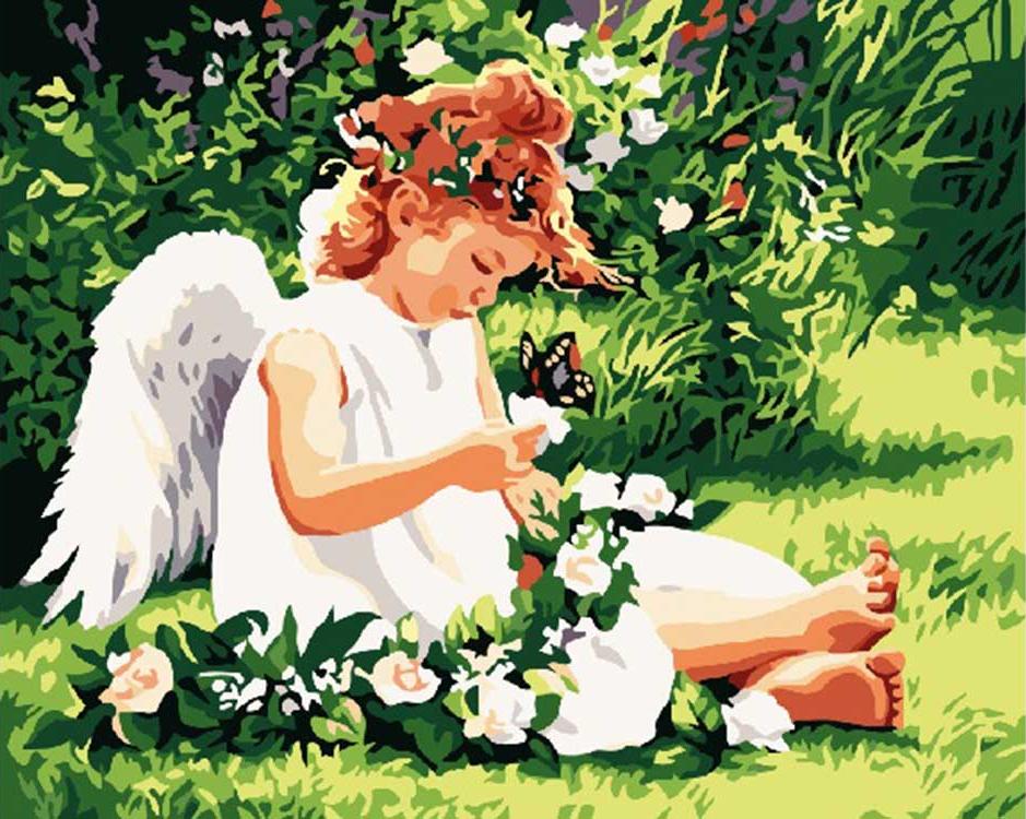 

Картина по номерам Paintboy Ангел на лугу, 40x50 см, Ангел на лугу
