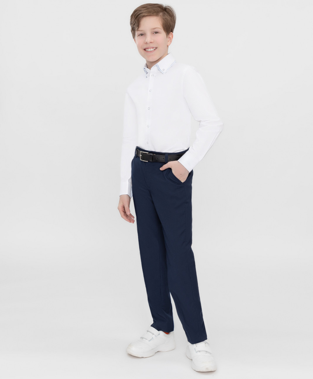 

Брюки детские Button Blue 222BBBS63011000 цв. синий р. 140, 222BBBS6301