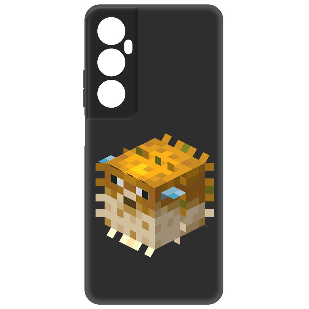 

Чехол Krutoff для Realme C65 Minecraft-Иглобрюх, Черный