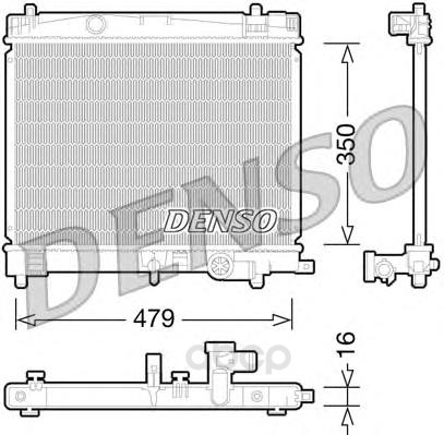 

Радиатор двигателя DENSO drm50078, Радиатор двигателя DENSO drm50078 DENSO drm50078