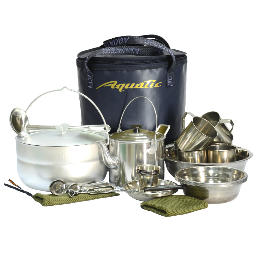 

Aquatic Пикниковый набор Aquatic ПН-02-6С на 6 персон, Серебристый
