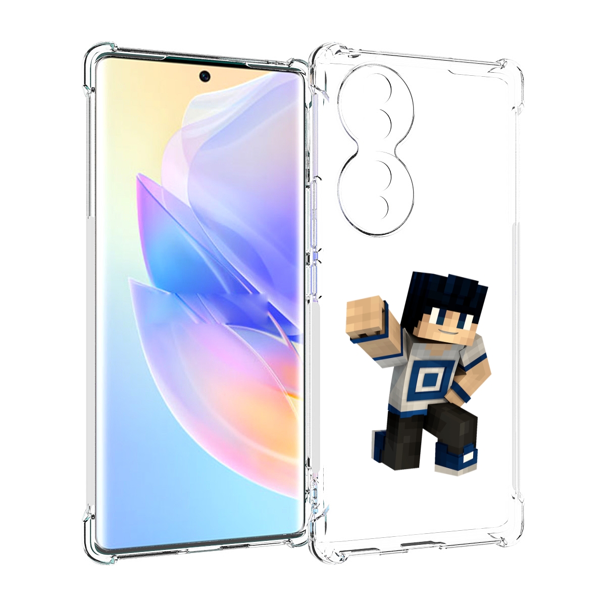 

Чехол MyPads Minecraft-1 для Honor 70, Прозрачный, Tocco