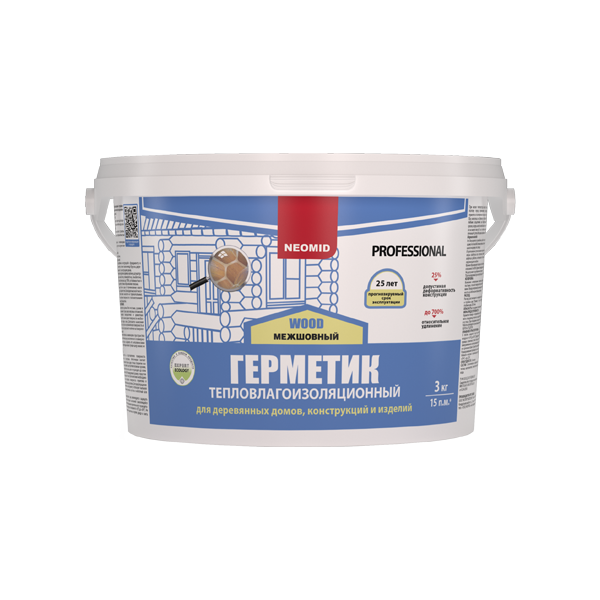 

Неомид ТЕПЛЫЙ ДОМ Wood Professional (3 кг дуб ), Белый