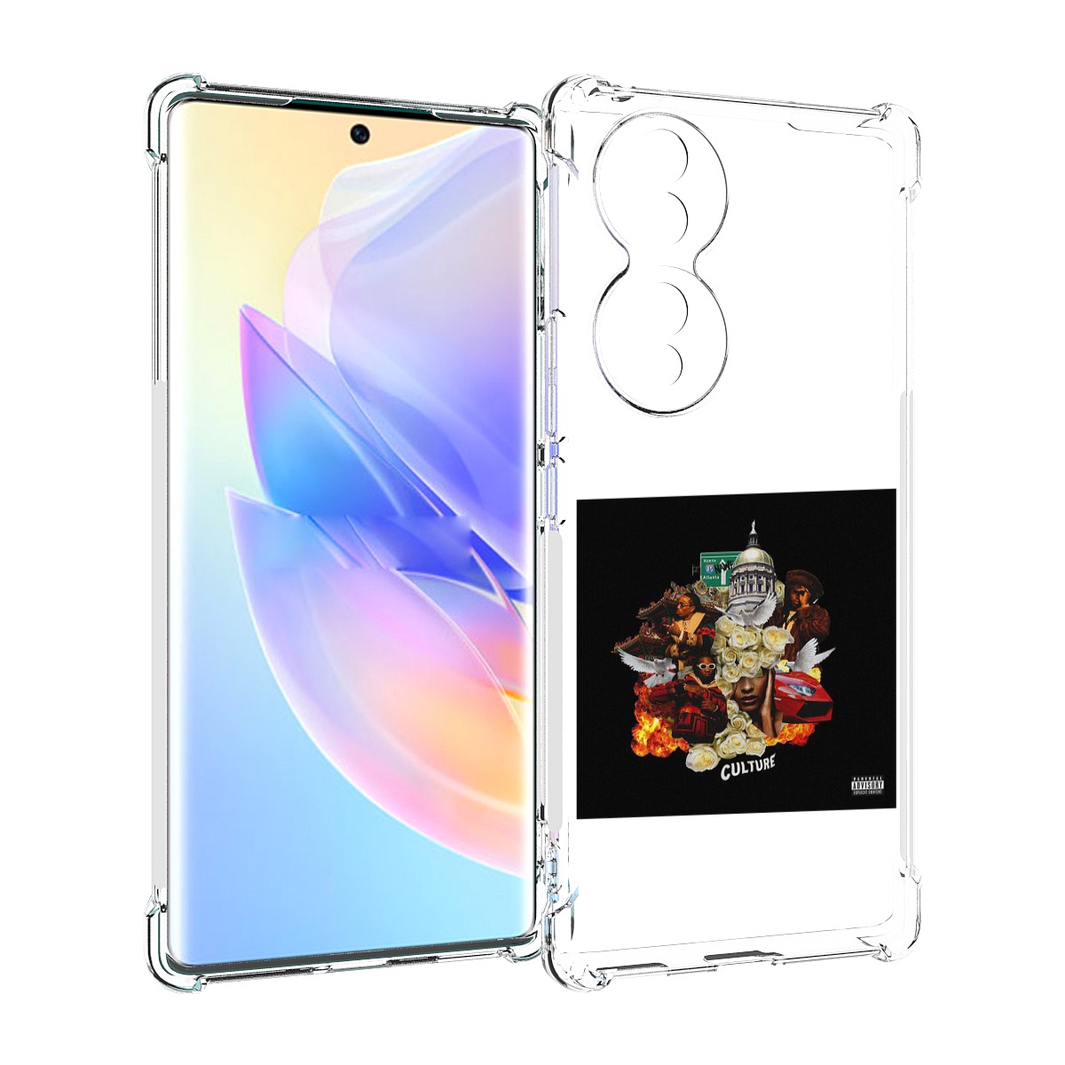 

Чехол MyPads Migos - Culture для Honor 70, Прозрачный, Tocco