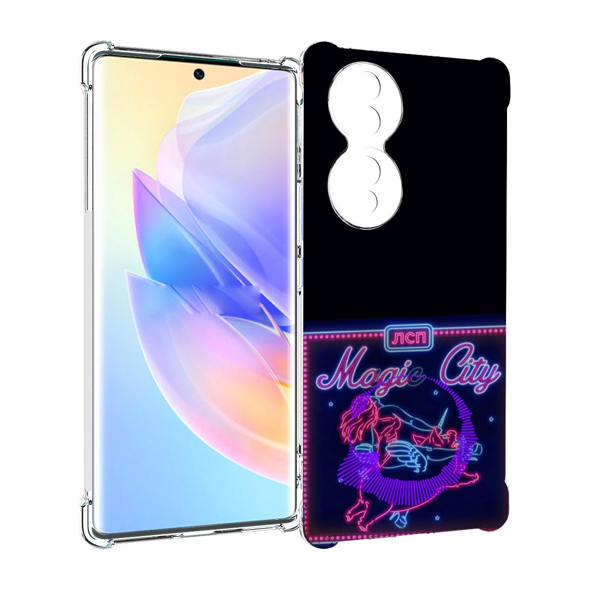 

Чехол MyPads Magic City ЛСП для Honor 70, Прозрачный, Tocco