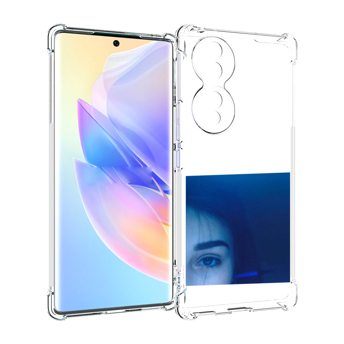 

Чехол MyPads Hate Love face для Honor 70, Прозрачный, Tocco