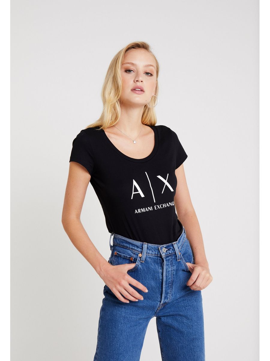 

Футболка женская Armani Exchange ARC21D01J черная L, Черный, ARC21D01J