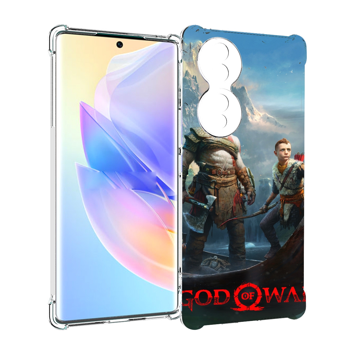 

Чехол MyPads God Of War Кратос Атрей для Honor 70, Прозрачный, Tocco