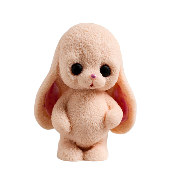 фото Мыло фигурное кролик лютик коричневый, 80гр, 4,5х6х8см мыльные штучки