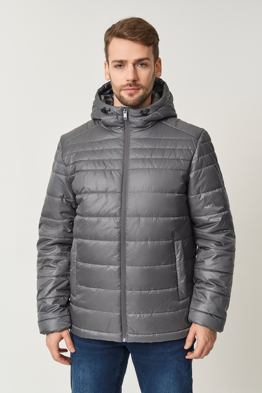 

Куртка мужская Baon B5322702 серая 3XL, Серый, B5322702
