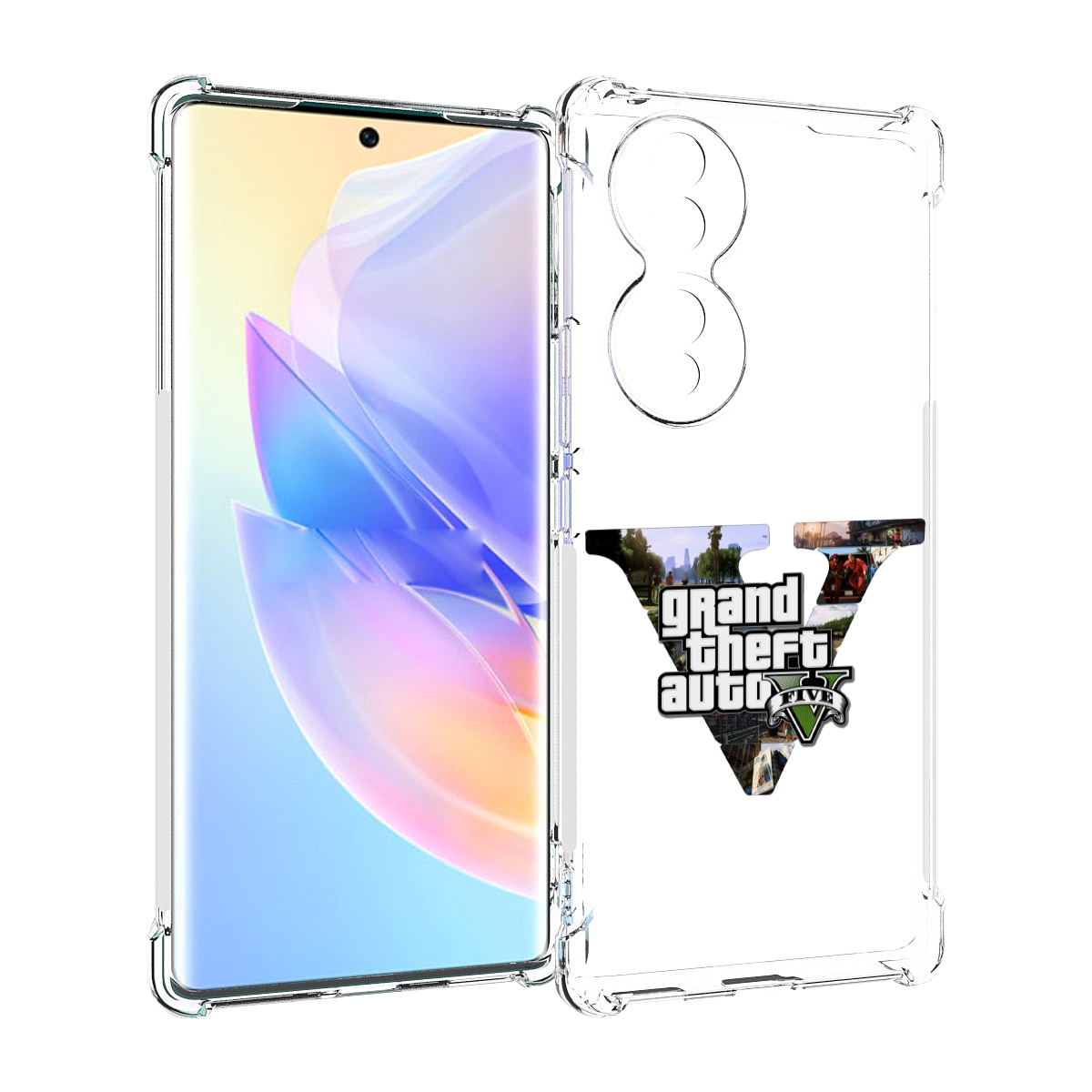 

Чехол MyPads GTA 5 логотип для Honor 70, Прозрачный, Tocco