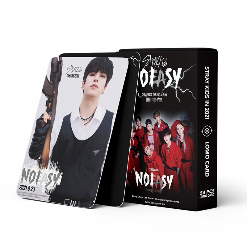 

Карточки Stray kids "NOEASY", 54 штуки, разноцветные, размер 8.5х5.5, Кпоп карты
