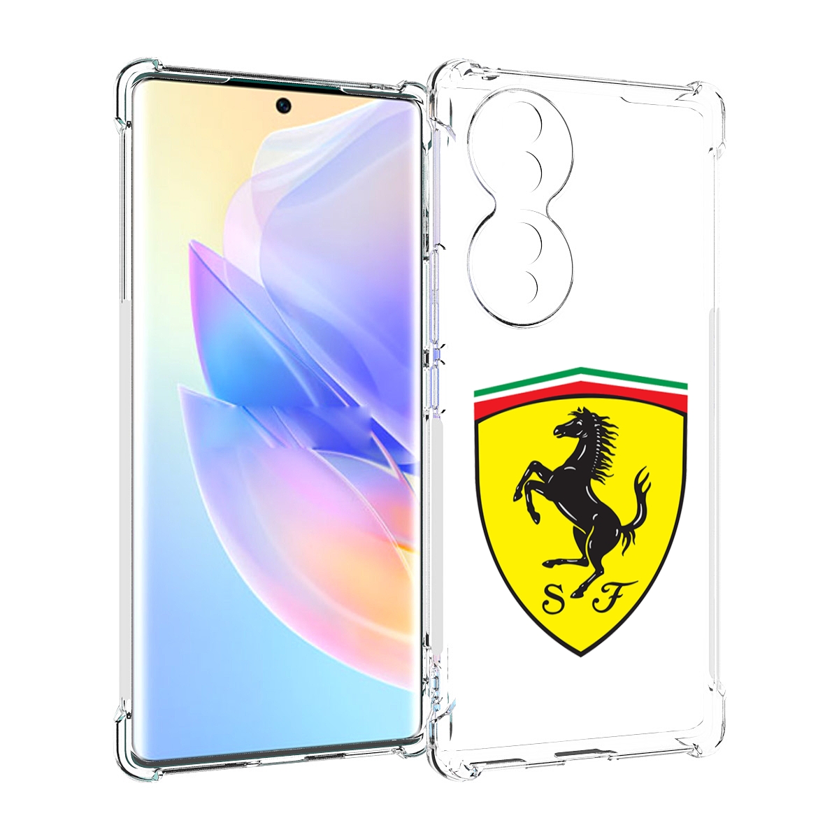 

Чехол MyPads Ferrari-3 мужской для Honor 70, Прозрачный, Tocco