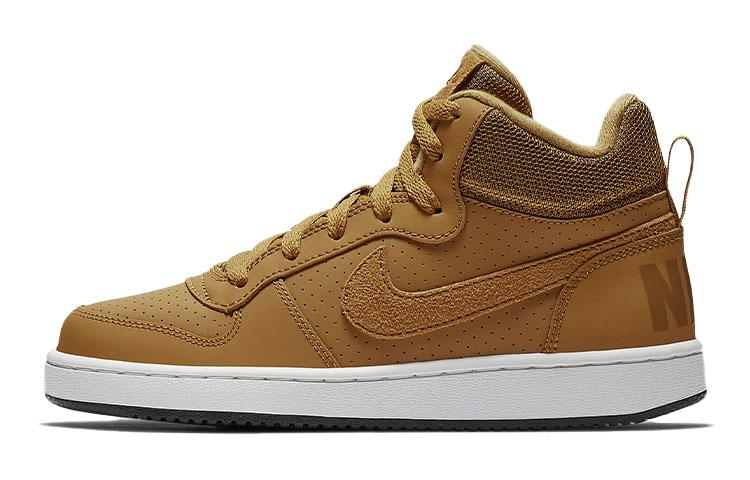 

Кеды унисекс Nike Court Borough Mid GS коричневые 38 EU, Коричневый, Court Borough Mid GS