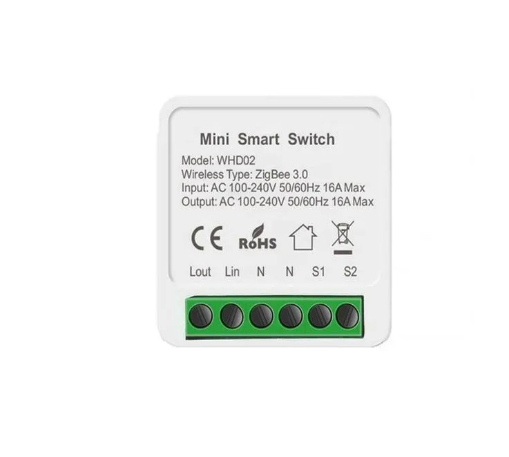 

Умное реле контроллер Tuya Zigbee 16А для умного дома, без монитора мощности, работает с Я