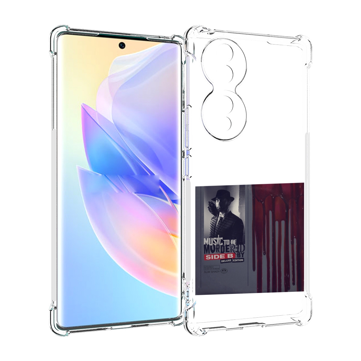 

Чехол MyPads Eminem MUSIC TO BE MURDERED BY для Honor 70, Прозрачный, Tocco