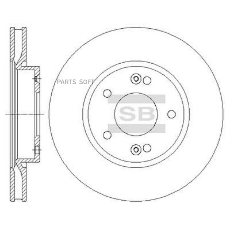 

Диск Тормозной Sangsin brake арт. SD1074