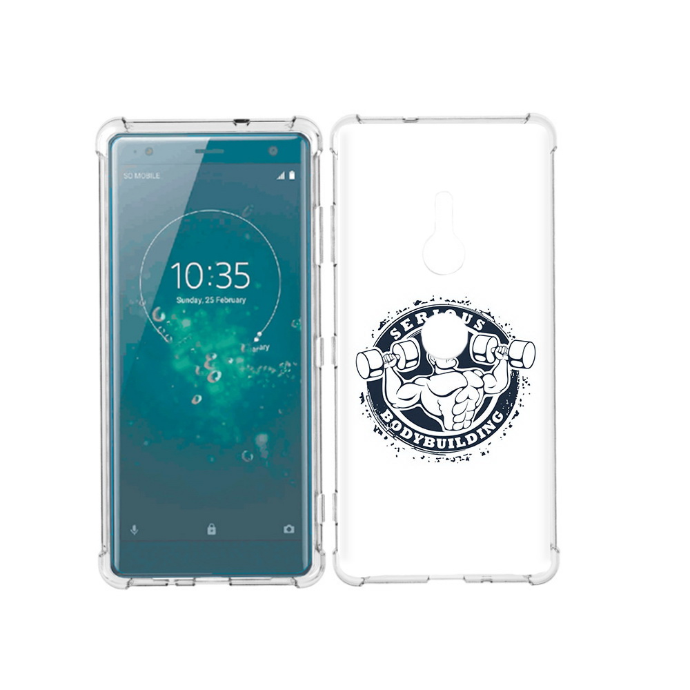 

Чехол MyPads Tocco для Sony Xperia XZ3 бодибилдинг воля к победе, Прозрачный, Tocco