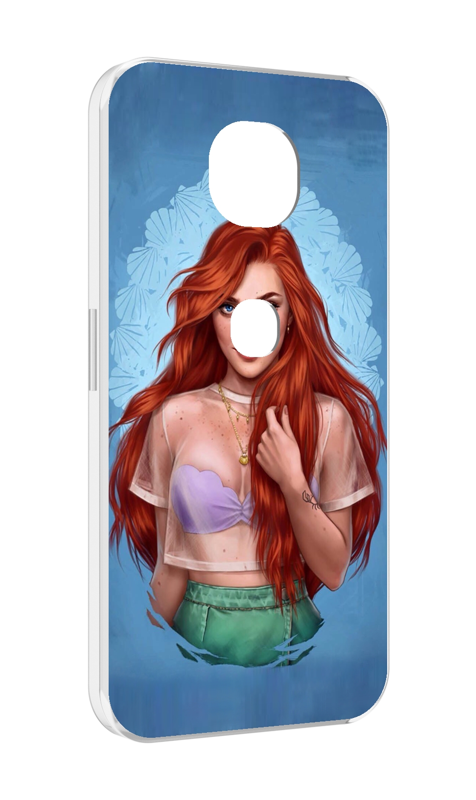 

Чехол MyPads девушка-в-голубом-фоне женский для Motorola Moto G5S (XT1799-2), Прозрачный, Tocco
