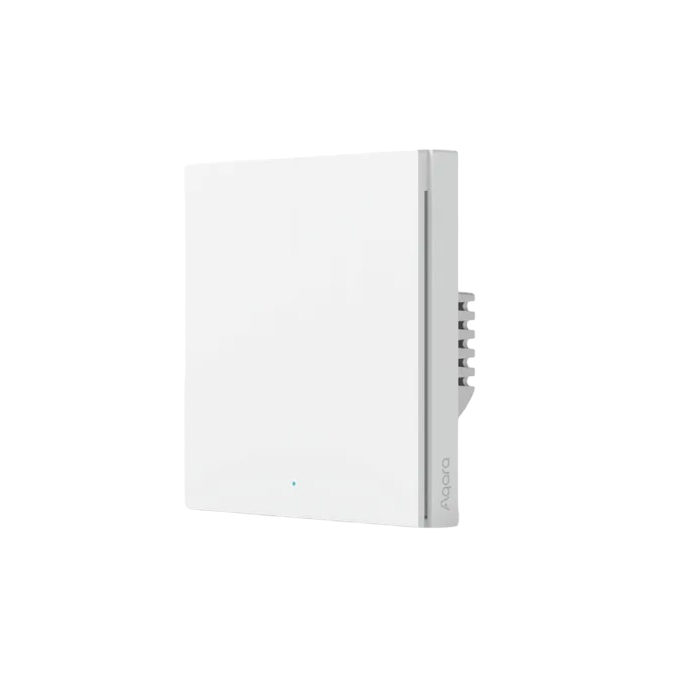 фото Выключатель одноклавишный без нейтрали aqara smart wall switch h1 eu ws-euk01 (no neutral,