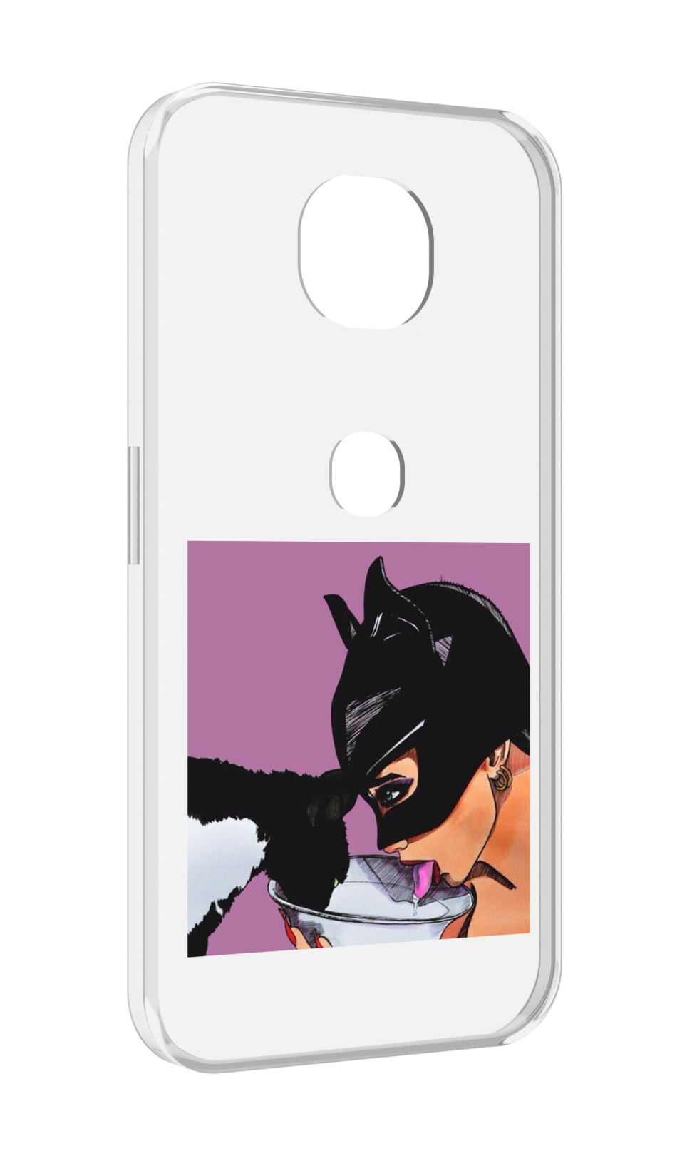 

Чехол MyPads девушка с котом пьют молоко женский для Motorola Moto G5S (XT1799-2), Прозрачный, Tocco