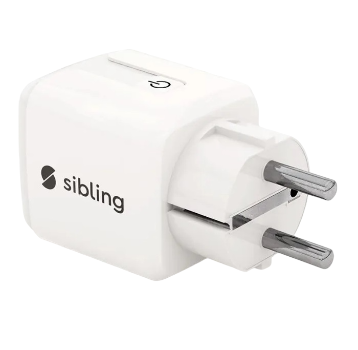 Умная розетка Sibling (с расходометром) Powerswitch Белый