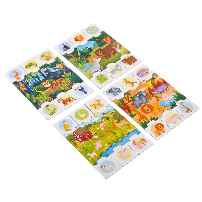 

Puzzle Time Найди и собери, "Кто где живет", 28 элементов