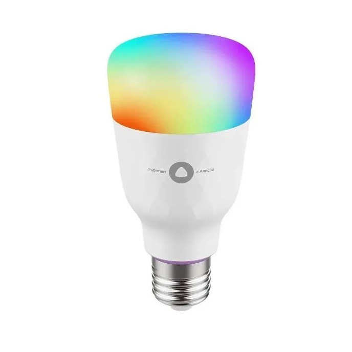 фото Умная лампочка яндекс yndx-00018 e27 rgb (white)