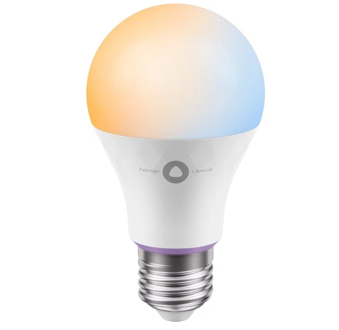

Умная лампа Yandex YNDX-00501, E27, Wi-Fi, работает с Алисой