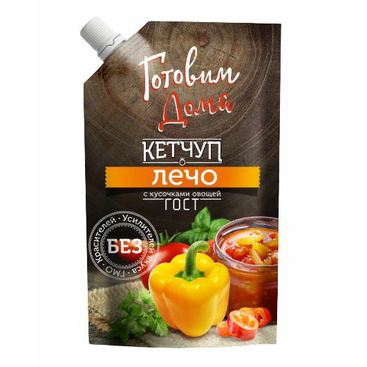 

Кетчуп Готовим дома Лечо с кусочками овощей ГОСТ 400 г