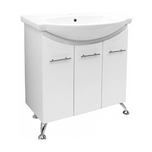 

Тумба без раковины (комод) MIXLINE Милора напольный, 750х850х326 мм, белый [529558]