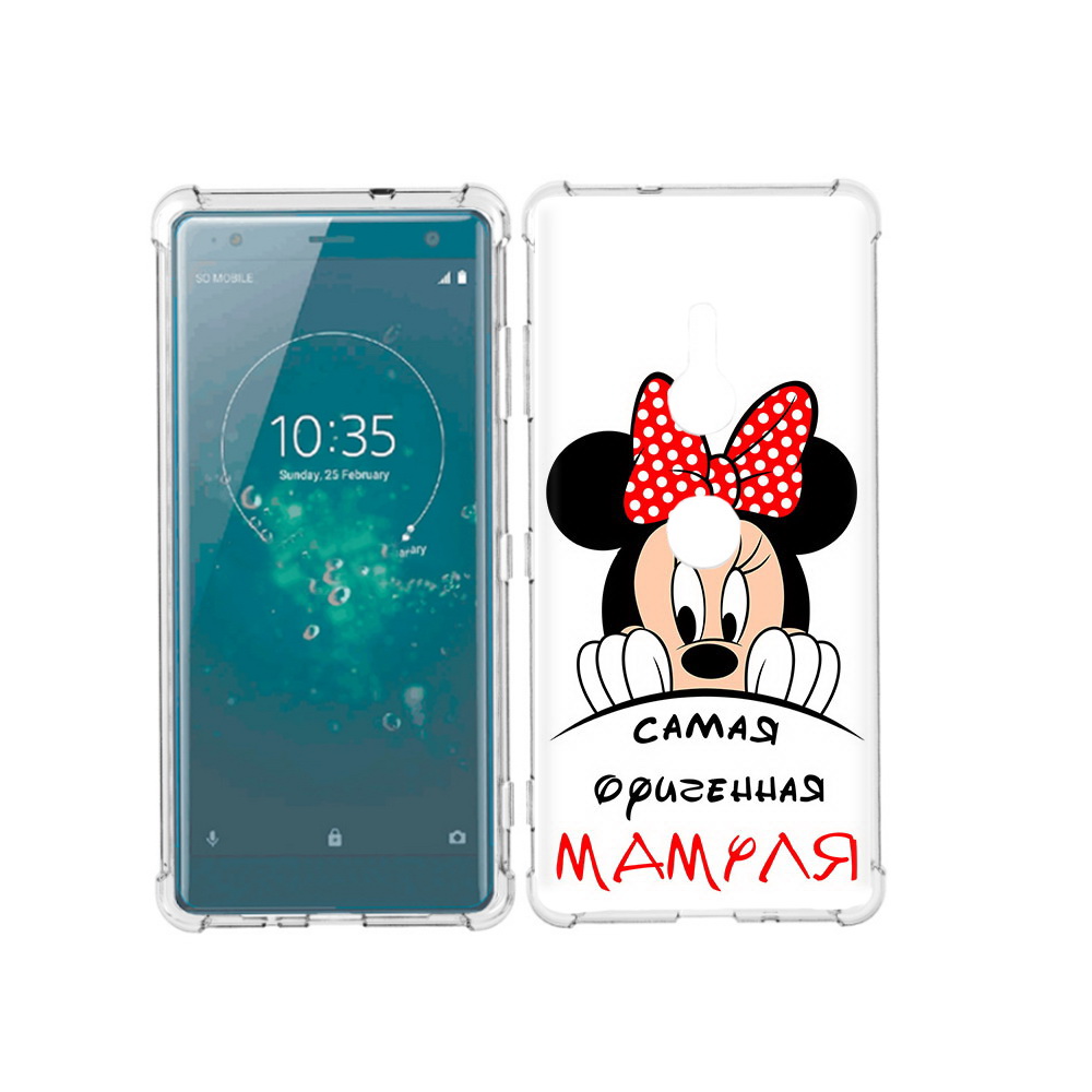 

Чехол MyPads Tocco для Sony Xperia XZ3 Самая лучшая мамуля Мини Маус, Прозрачный, Tocco