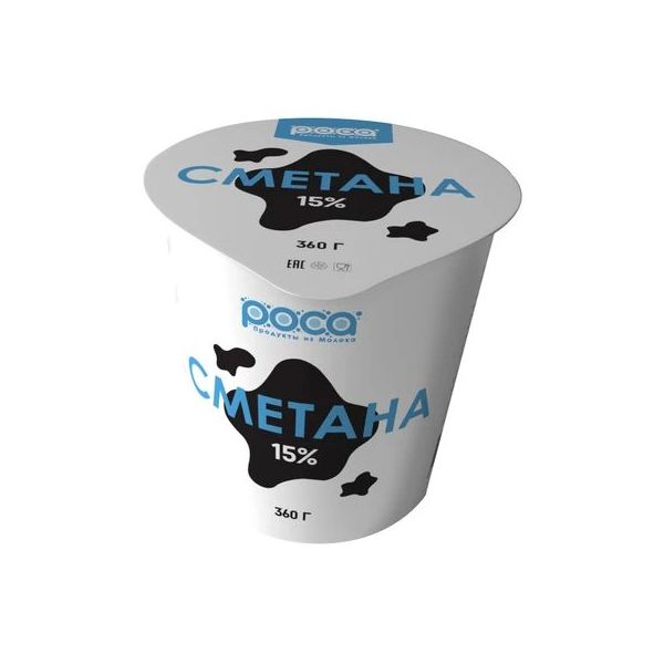 

Сметана Роса 15% 300 г
