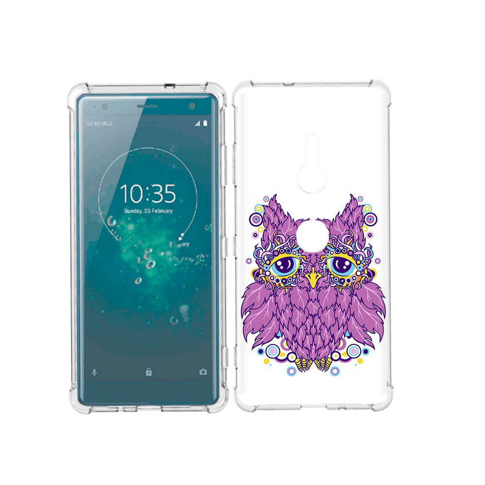 

Чехол MyPads Tocco для Sony Xperia XZ3 Розовая сова, Прозрачный, Tocco