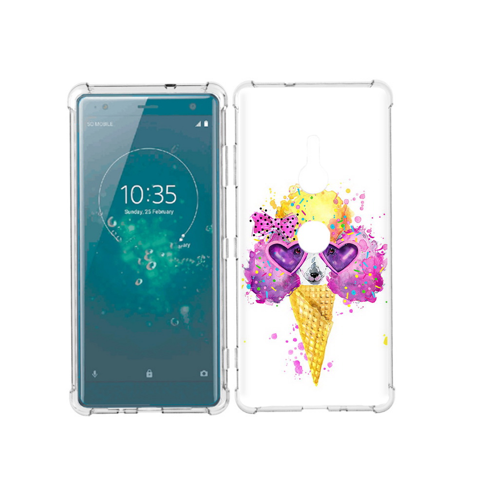 

Чехол MyPads Tocco для Sony Xperia XZ3 Рожок, Прозрачный, Tocco