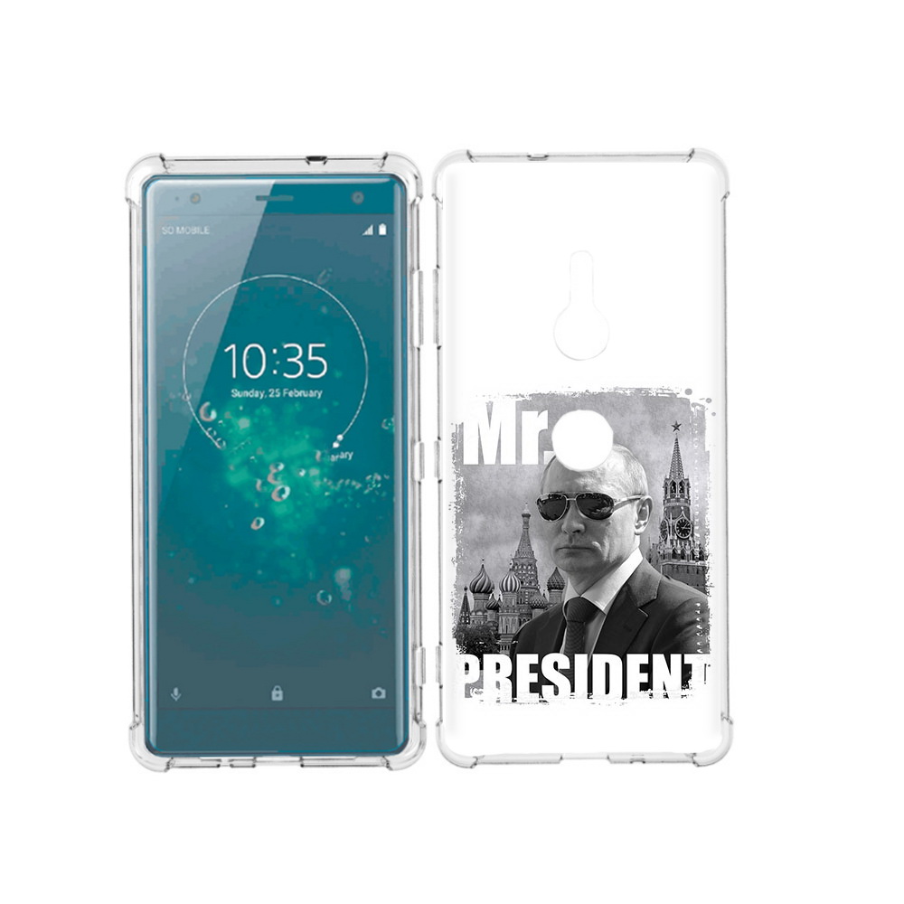 

Чехол MyPads Tocco для Sony Xperia XZ3 Путин, Прозрачный, Tocco
