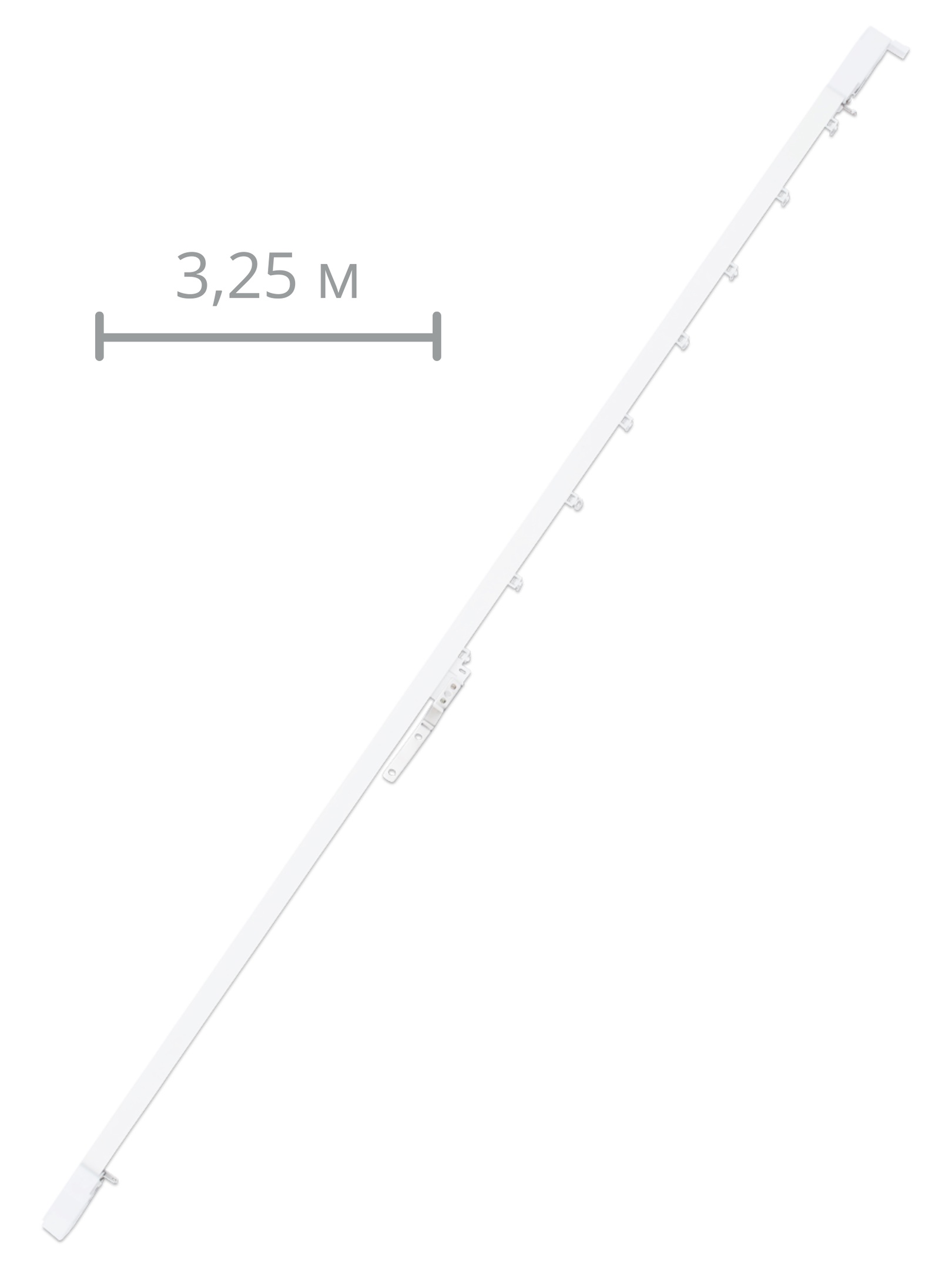 

Электрокарниз раздвижной для мотором Xiaomi/Aqara.. 3,25м. открытие в сторону, КРА325СП