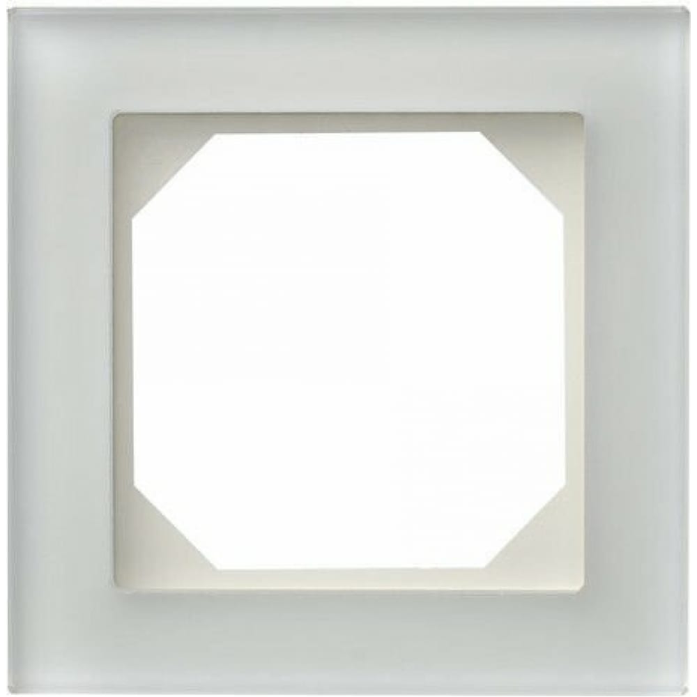Однопостовая рамка LIREGUS К14-245-01 Е/WG матовое стекло 28-230 квадратная однопостовая рамка lk studio