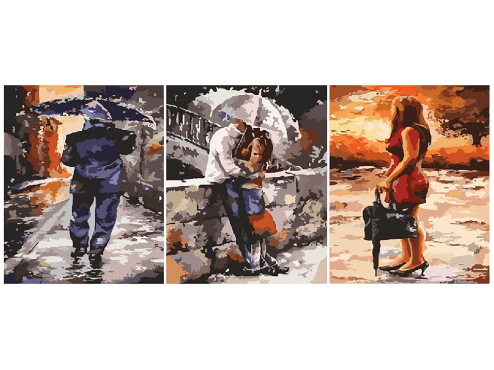 

Картина по номерам Paintboy Ненастная погода, триптих, Ненастная погода