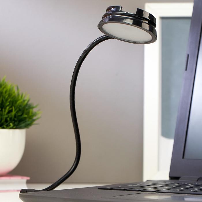 

Risalux LED, 0,5 Вт, USB, черный, 6х6х2 см