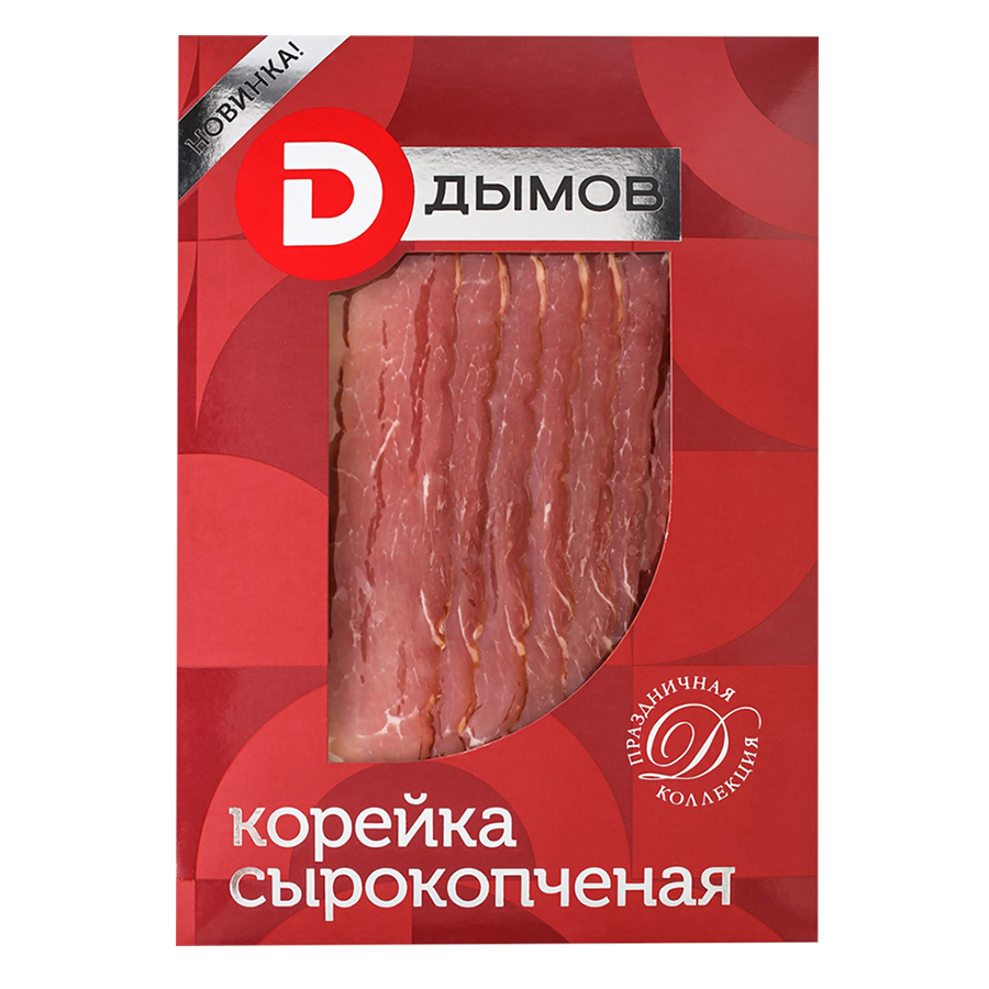 

Корейка сырокопченая Дымов нарезка, 90 г