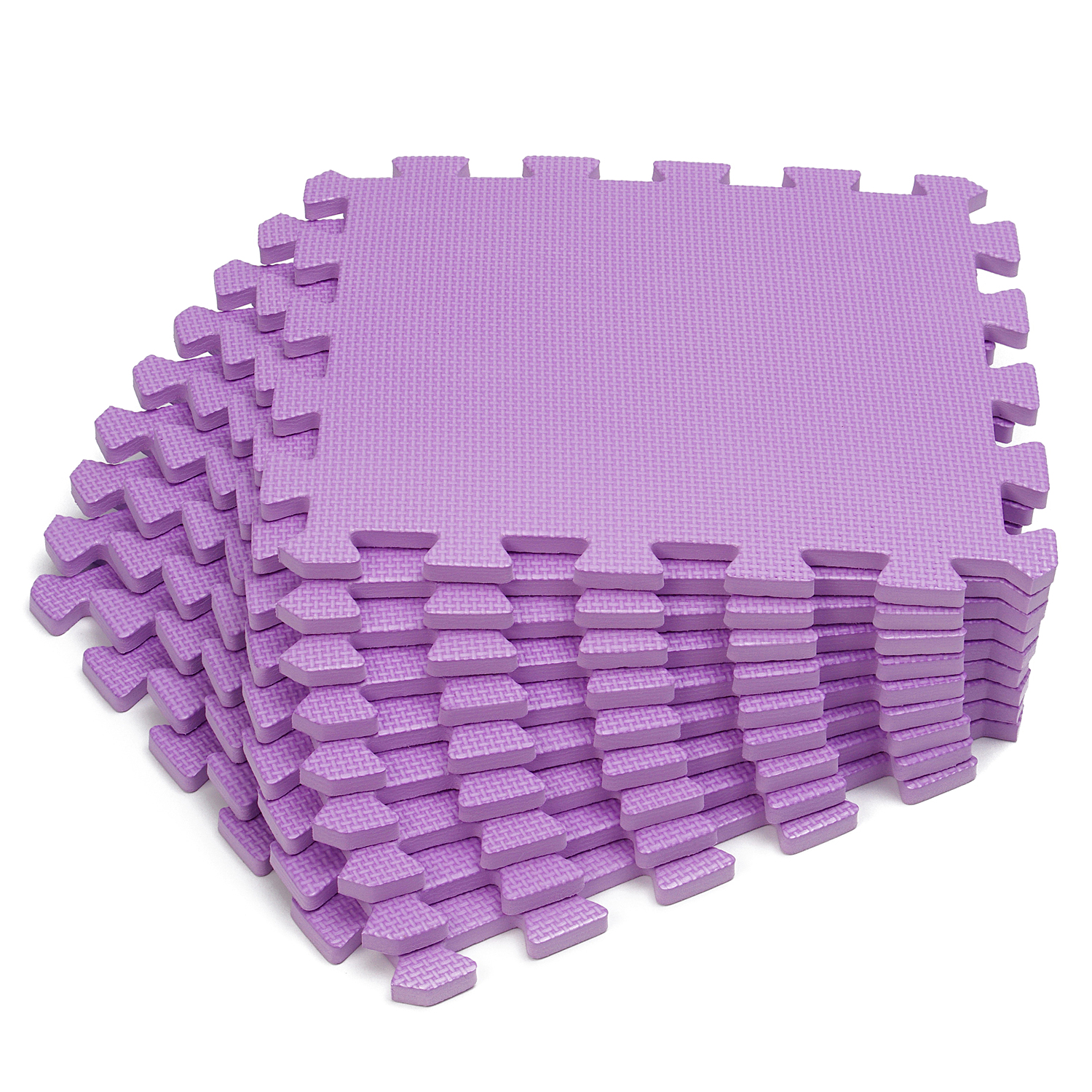 Детский коврик-пазл WellMat Meitoku Фиолетовый 30x30x1 см 9 шт с окантовкой коврик для йоги из pvc 173x61x0 6 фиолетовый