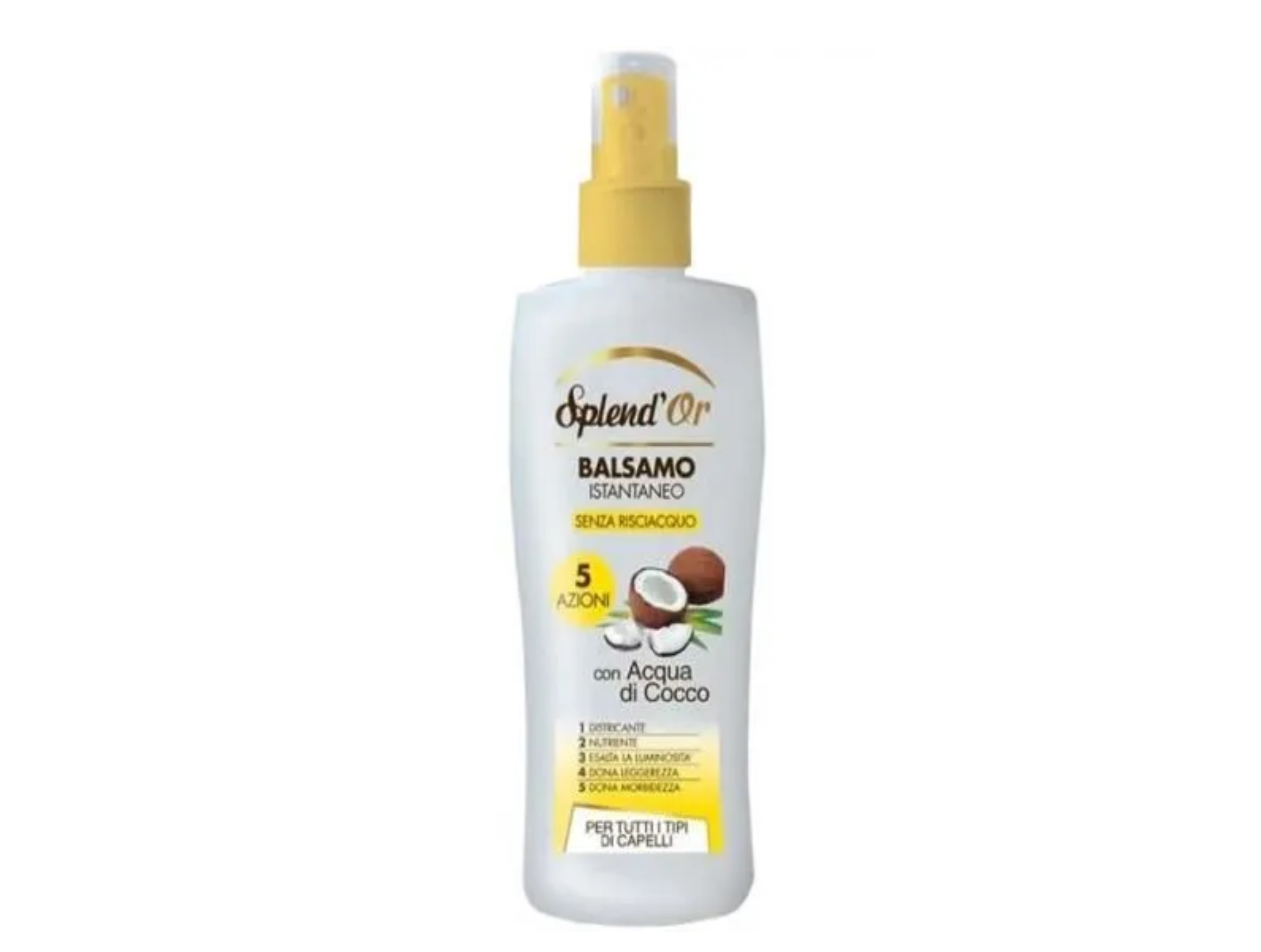 Бальзам-спрей SPLenDOR для всех типов волос 5в1 с кокосовым маслом 200 мл