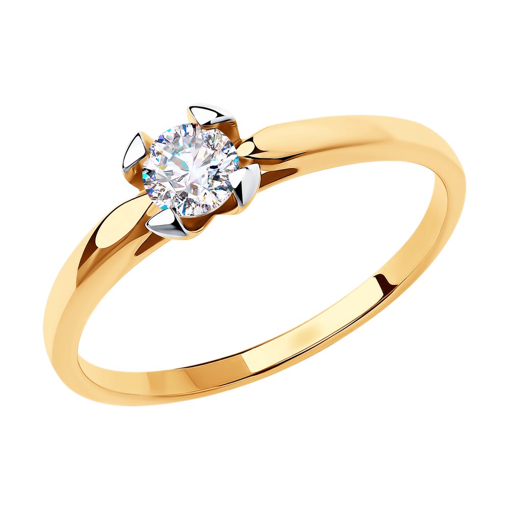 

Кольцо из золота р. 16 Diamant 51-110-00793-1, фианит, 51-110-00793-1