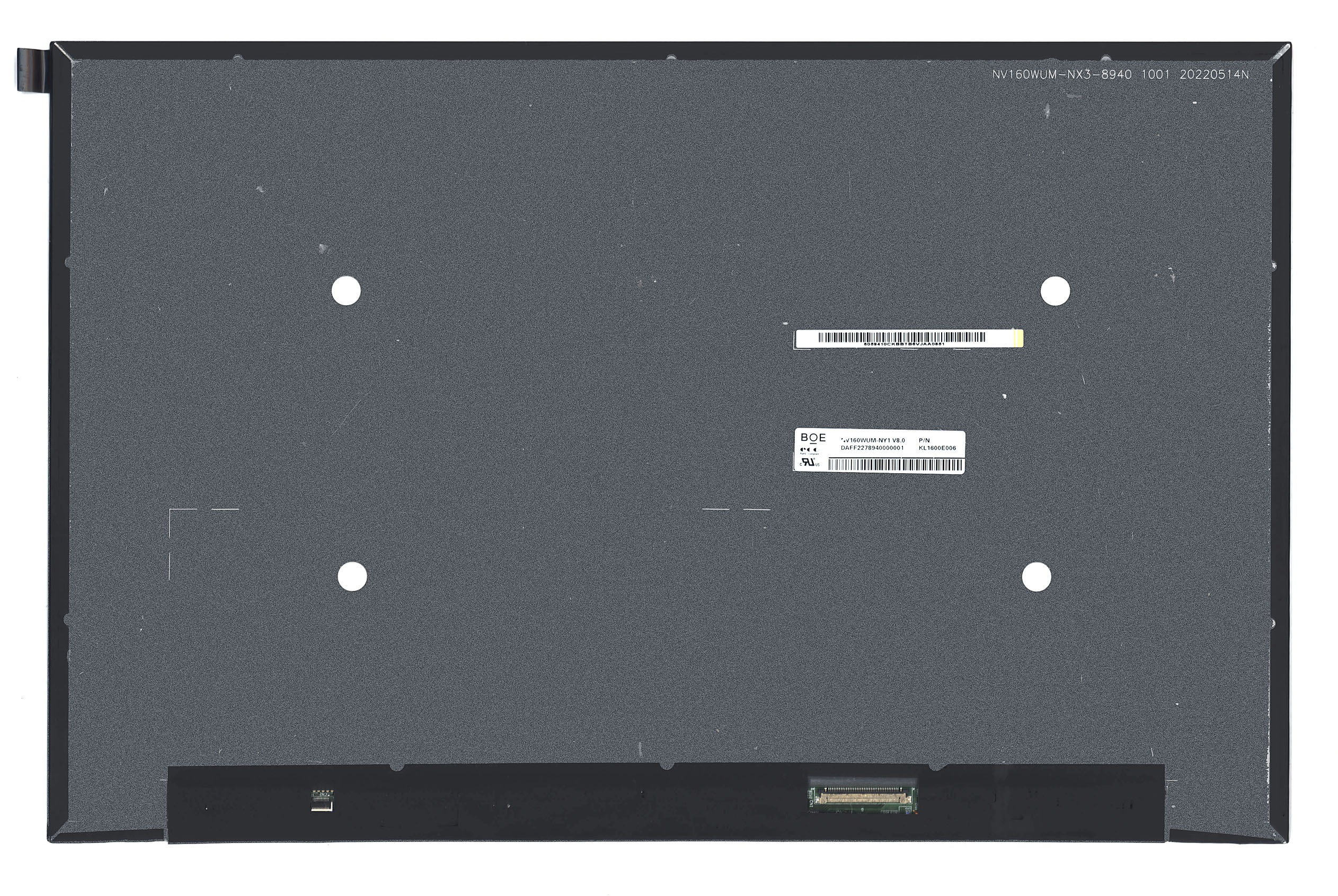 OLED матрица для ноутбука AiTech 16.0 3200x2000 40pin eDp OLED ATNA60BX01-0 Matte